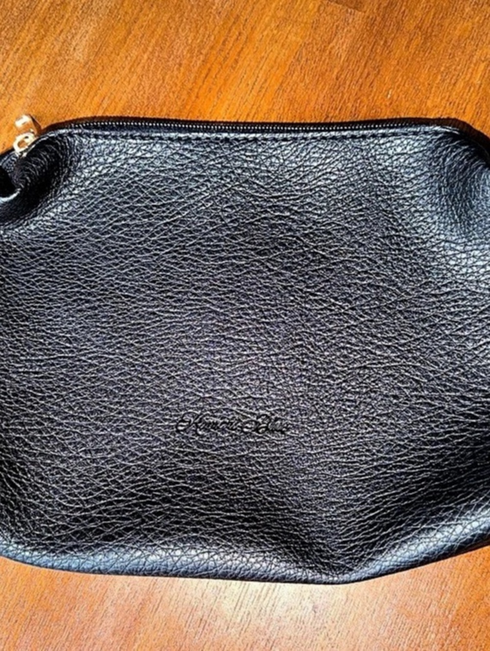 Urban Outfitters Kimchi Blue - Black Leather Cosmetic Pouch